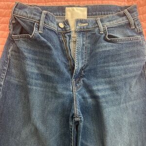 Mother Denim The Hustle Roller Heal Fray